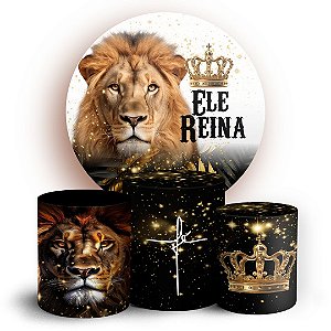 KIT Redondo e Trio - Jesus Leao De Juda - Sublimado 3D