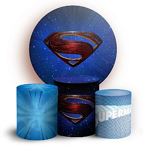 KIT Redondo e Trio - Super Man - Sublimado 3D