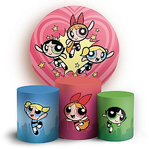 KIT Redondo e Trio - As Meninas Super Poderosas - Sublimado 3D