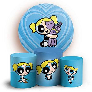 KIT Redondo e Trio - As Meninas Super Poderosas Lindinha - Sublimado 3D