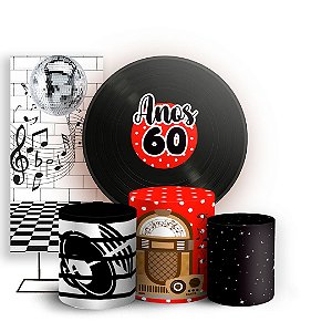 KIT Redondo Trio e Faixa - Anos 80 - Sublimado 3D