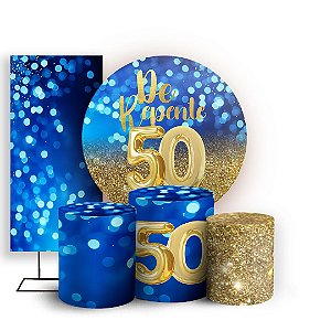 KIT Redondo Trio e Faixa - De Repente 50 - Sublimado 3D