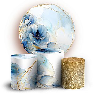 KIT Redondo e Trio - Floral - Sublimado 3D