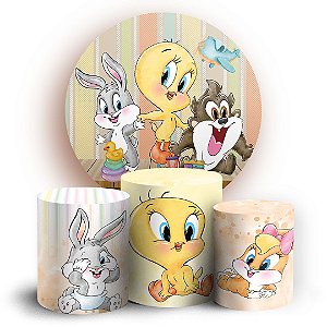 KIT Redondo e Trio - Looney Tunes - Sublimado 3D
