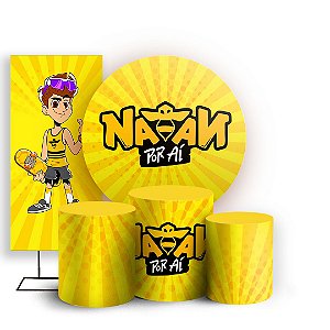 KIT Redondo Trio e Faixa - Natan Por Ai - Sublimado 3D