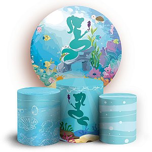 KIT Redondo e Trio - Sereia - Sublimado 3D