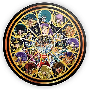 Mini Painel - Cavaleiros do Zodiaco - Sublimado 3D