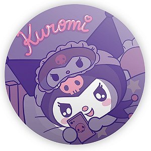 Mini Painel - Kuromi Lilas - Sublimado 3D