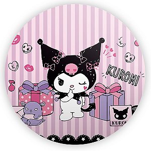 Mini Painel - Kuromi Rosa - Sublimado 3D