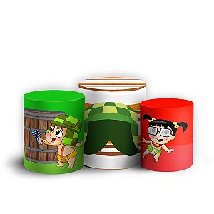 Trio Cilindro - Chaves Baby - Sublimado 3D + Elástico