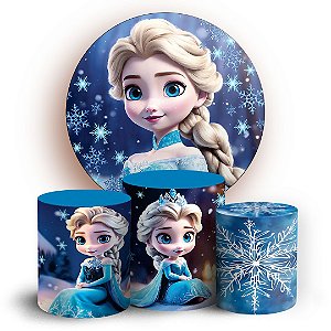 KIT Redondo e Trio - Frozen - Sublimado 3D
