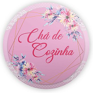 Painel Redondo - Cha de Cozinha - Sublimado 3D