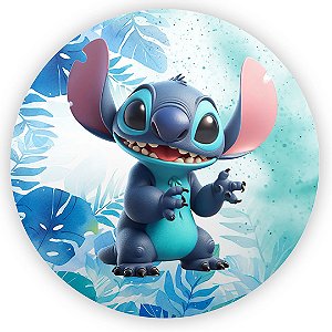 Painel Redondo - Lilo E Stitch - Sublimado 3D