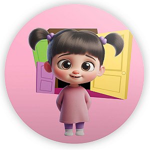 Painel Redondo - Monstros SA - Sublimado 3D