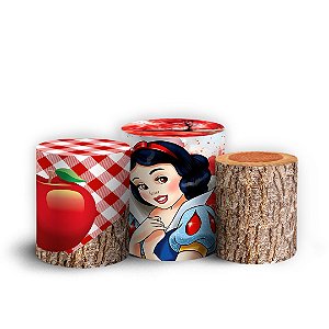 Trio Cilindro - Branca De Neve - Sublimado 3D + Elástico