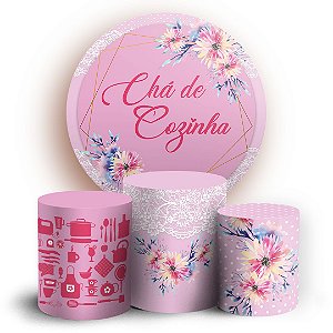 KIT Redondo e Trio - Cha de Cozinha - Sublimado 3D