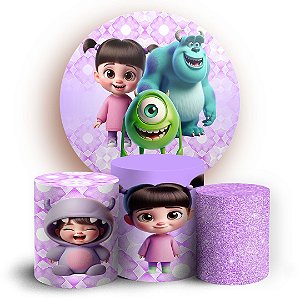 KIT Redondo e Trio - Monstros SA - Sublimado 3D