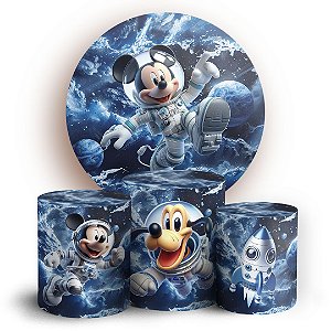 KIT Redondo e Trio - Mickey Astronauta - Sublimado 3D