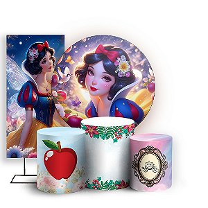 KIT Redondo Trio e Faixa - Branca de Neve - Sublimado 3D