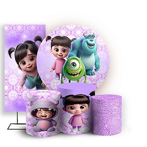 KIT Redondo Trio e Faixa - Monstros SA - Sublimado 3D