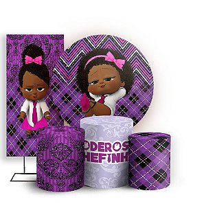 KIT Redondo Trio e Faixa - Poderosa Chefinha - Sublimado 3D