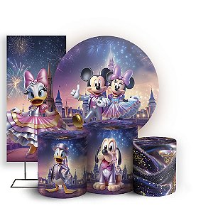 KIT Redondo Trio e Faixa - Mickey Reinado - Sublimado 3D