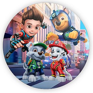 Painel Redondo - Patrulha Canina - Sublimado 3D