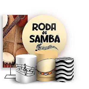 KIT Redondo Trio e Faixa - Samba - Sublimado 3D