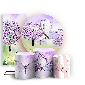 KIT Redondo Trio e Faixa - Jardim - Sublimado 3D