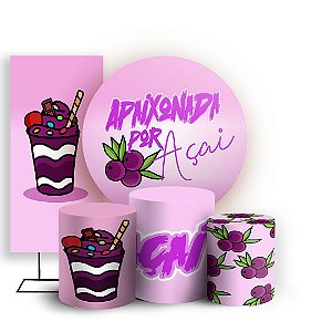 KIT Redondo Trio e Faixa - Acai - Sublimado 3D