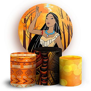 KIT Redondo e Trio - Pocahontas - Sublimado 3D