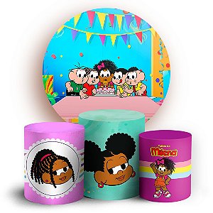 KIT Redondo e Trio - Turma da Milena - Sublimado 3D