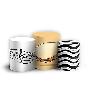 Trio Cilindro - Samba - Sublimado 3D + Elástico