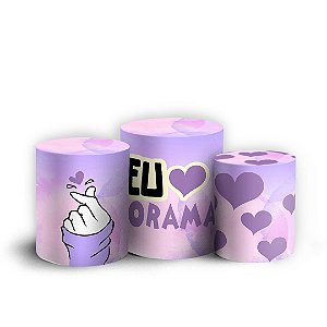 Trio Cilindro - Dorama - Sublimado 3D + Elástico