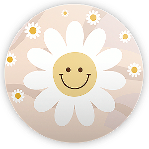 Capa Mini Painel Sublimado - Flor Margarida