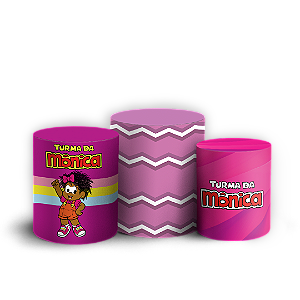 Trio Cilindro - Turma da Milena - Sublimado 3D + Elástico