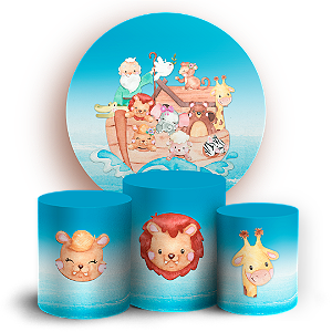 KIT Redondo e Trio - A Arca de Noe - Sublimado 3D