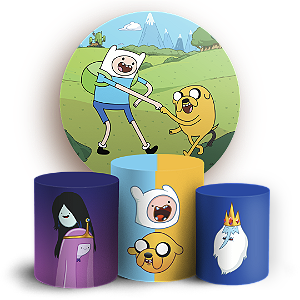 KIT Redondo e Trio - Hora de Aventura - Sublimado 3D