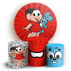 KIT Redondo e Trio - Turma Da Monica - Sublimado 3D