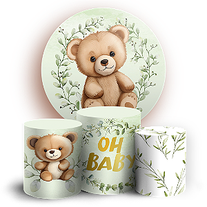 KIT Redondo e Trio - Ursinho - Sublimado 3D