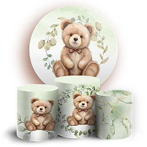 KIT Redondo e Trio - Ursinho - Sublimado 3D