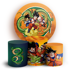 KIT Redondo e Trio - Dragon Ball - Sublimado 3D