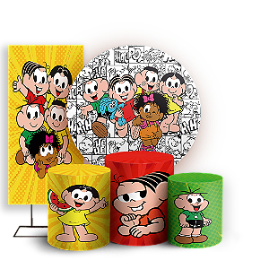KIT Redondo Trio e Faixa - Turma Da Monica - Sublimado 3D