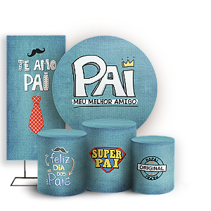 KIT Redondo Trio e Faixa - Dia dos Pais  - Sublimado 3D