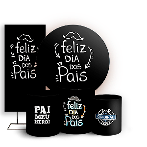 KIT Redondo Trio e Faixa - Dia dos Pais - Sublimado 3D