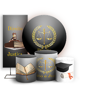 KIT Redondo Trio e Faixa - Direito - Sublimado 3D