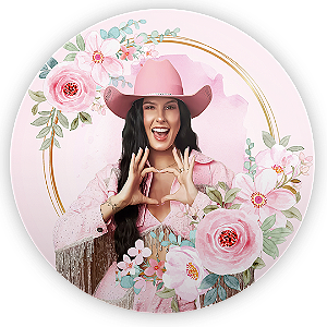 Painel Redondo - Ana Castela - Sublimado 3D