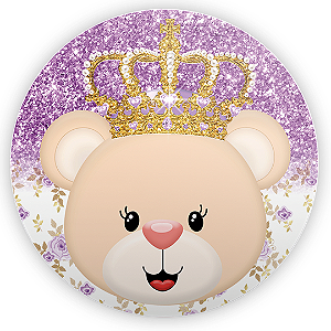 Capa Mini Painel Sublimado - Ursinha Lilas