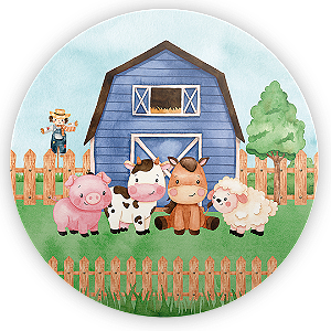 Mini Painel - Fazendinha - Sublimado 3D