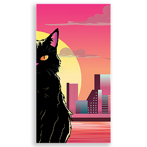 Faixa Lateral - Gato Preto - Sublimado 3D